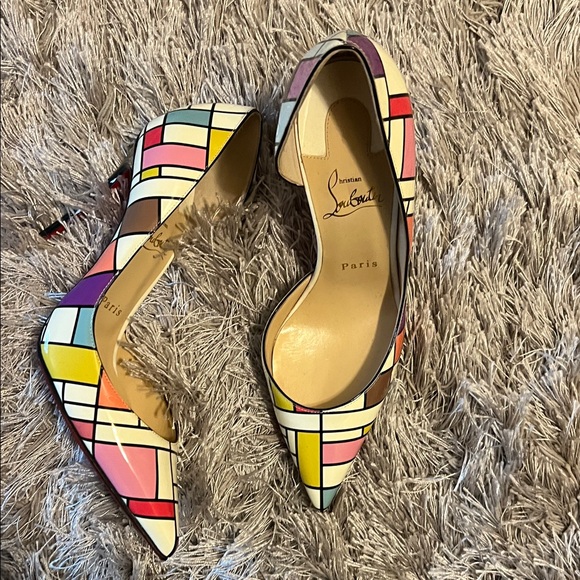 Christian Louboutin Colorful Geometric Heels - Picture 3 of 3